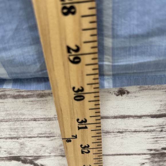 Tailor Vintage Performance Button Down Shirt Men's Large Blue Palid Long Sleeve - Picture 7 of 10